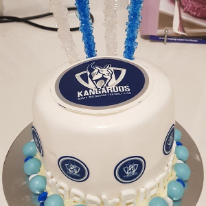 The Kangaroos NRL Themed Cake