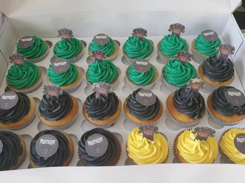 Penrith Panthers Themed Cupcakes