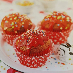 Red Iced Mini Cupcakes